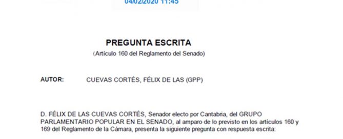 Pregunta escrita sobre Campoo