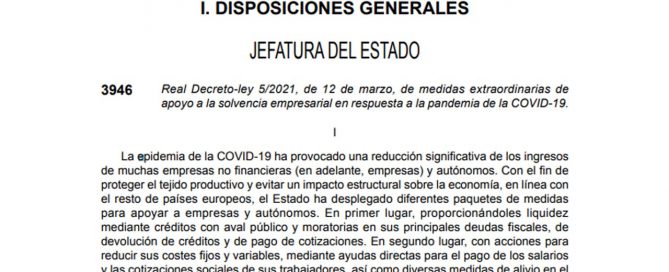 Real Decreto-ley 5/2021